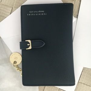 Womens billfold wallet navy